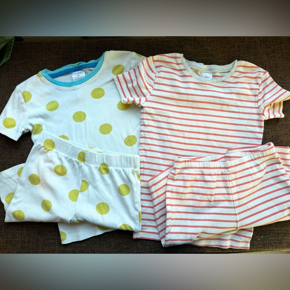 Mini Boden Size 6 + 7 Bundle - Short Sleeve Pajama Sets